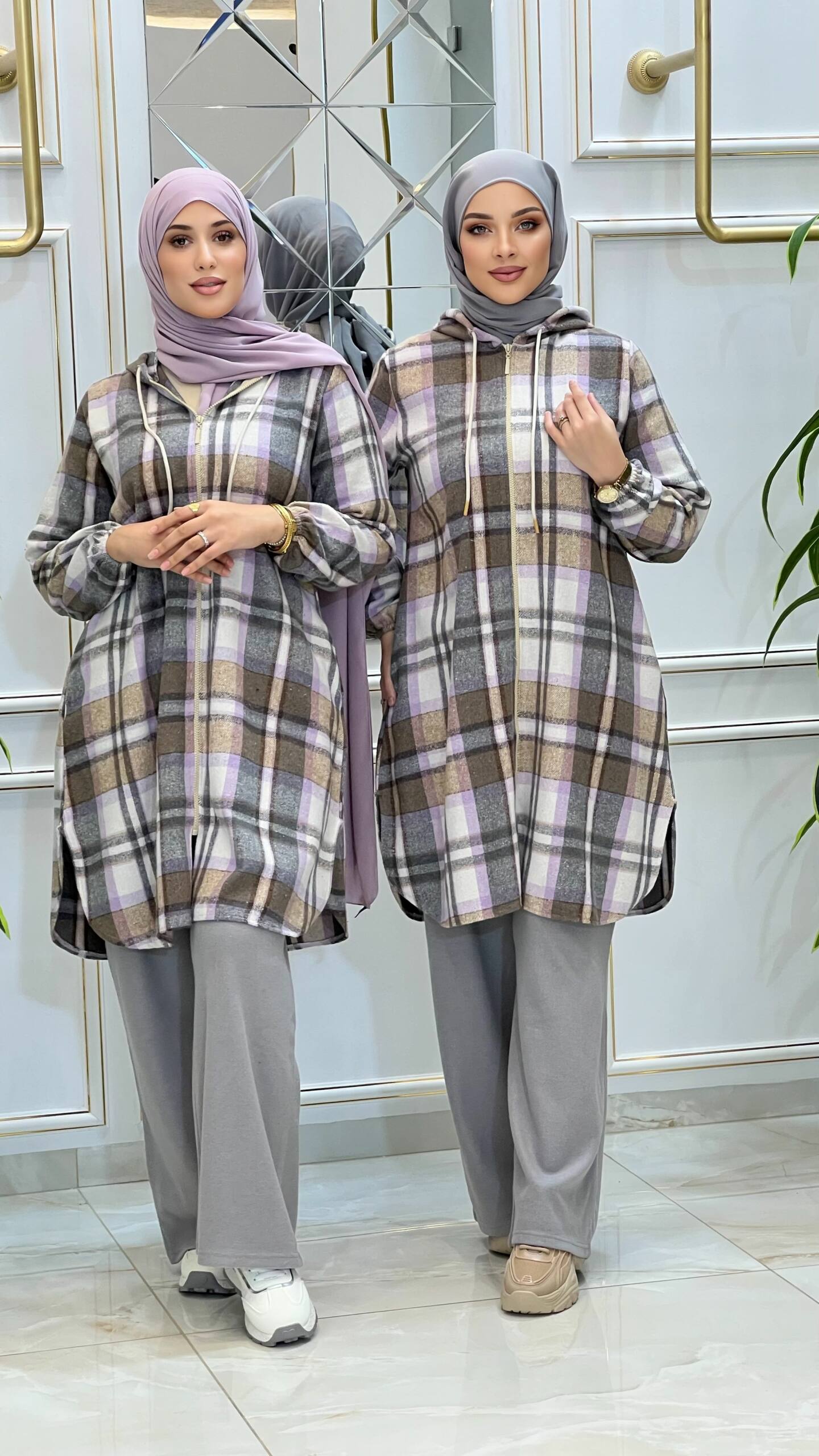 Chemise carreaux cachemire (Folla) – Image 25