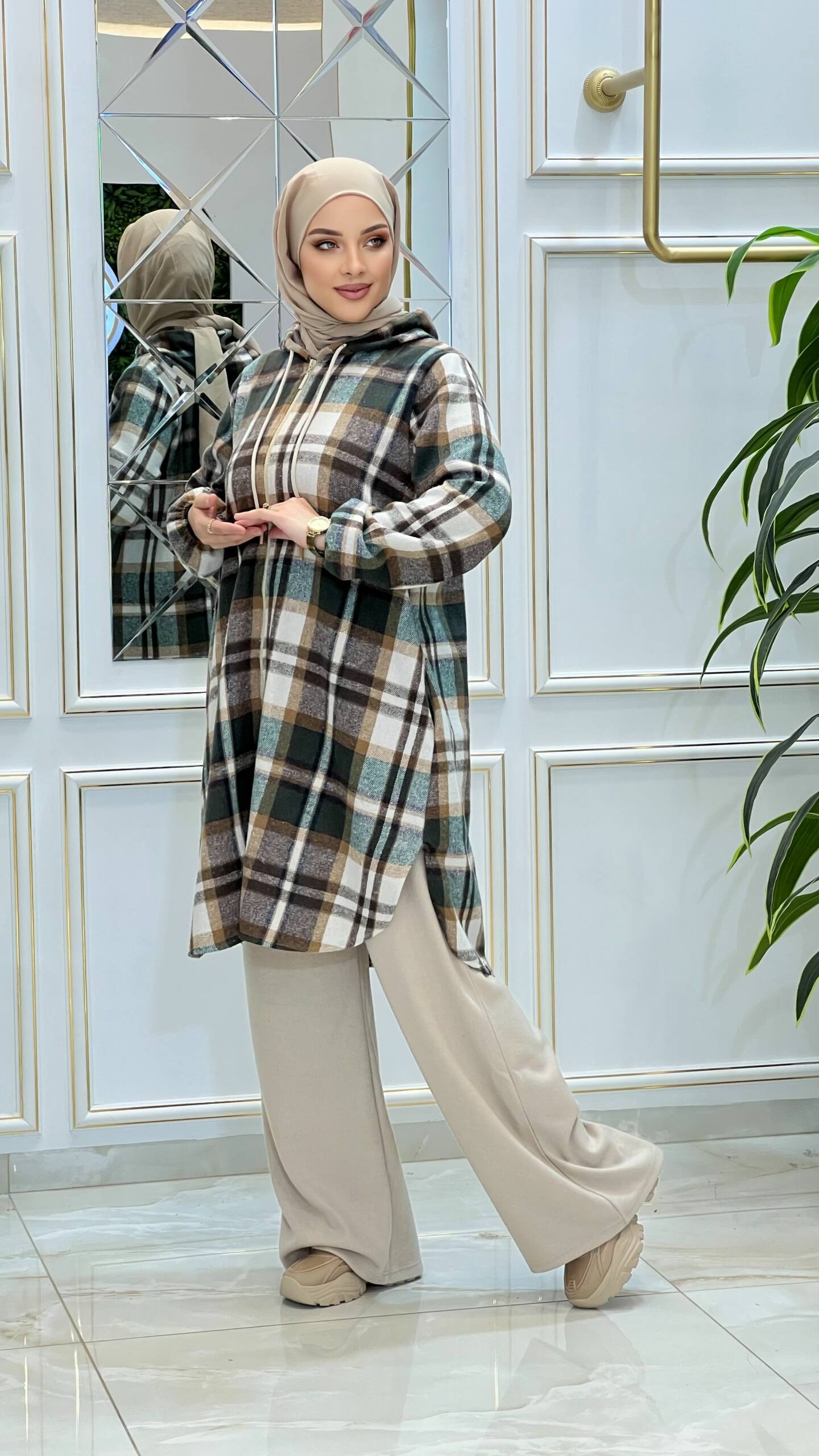 Chemise carreaux cachemire (Folla) – Image 21