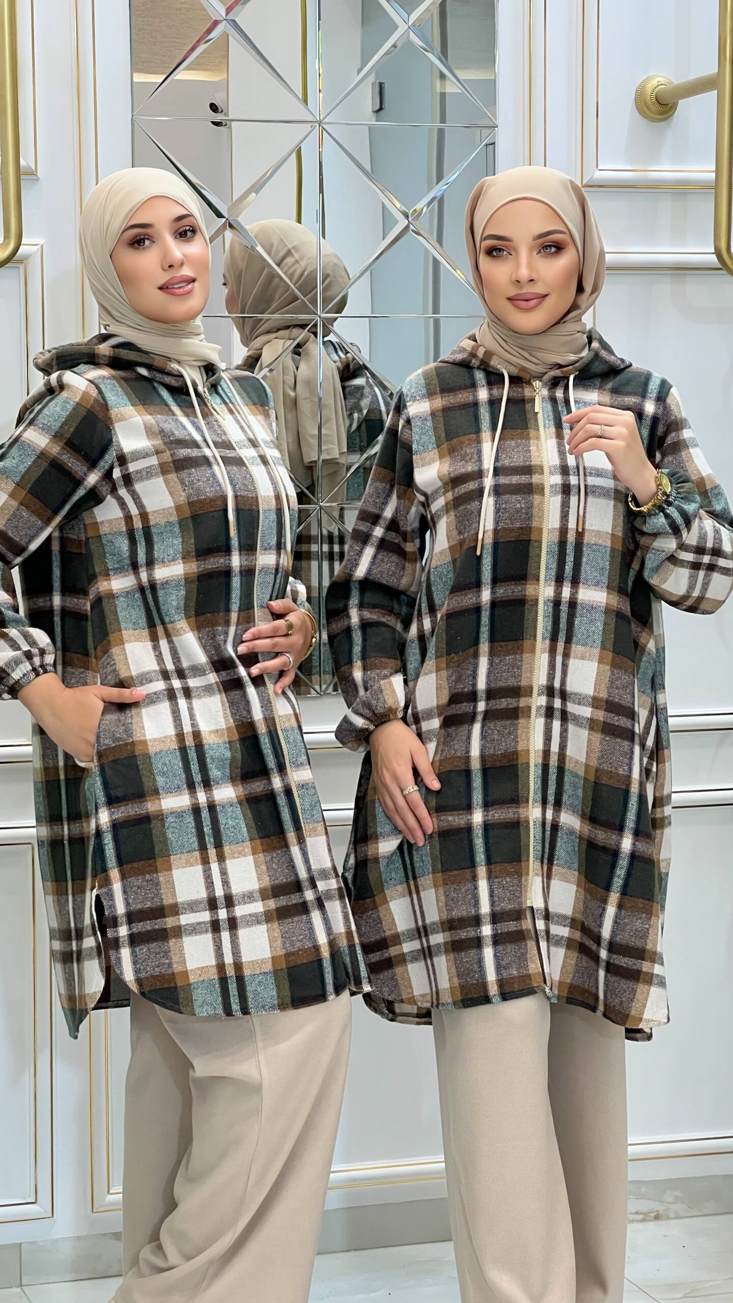 Chemise carreaux cachemire (Folla) – Image 14