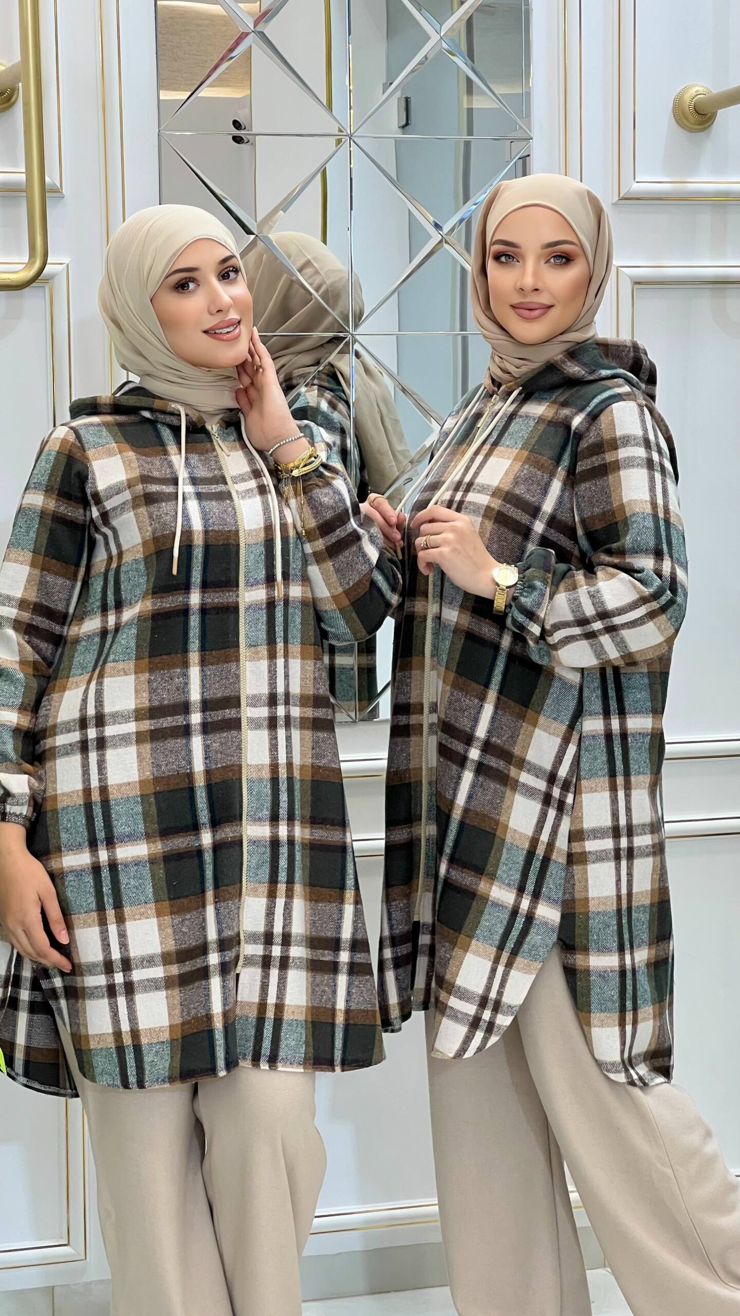 Chemise carreaux cachemire (Folla) – Image 15